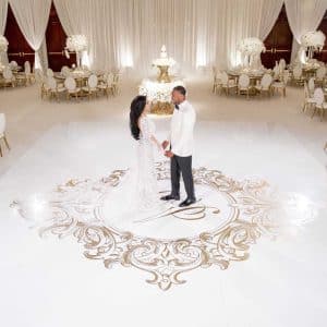 20x20ft Gloss White Floor (Monogram Printed)